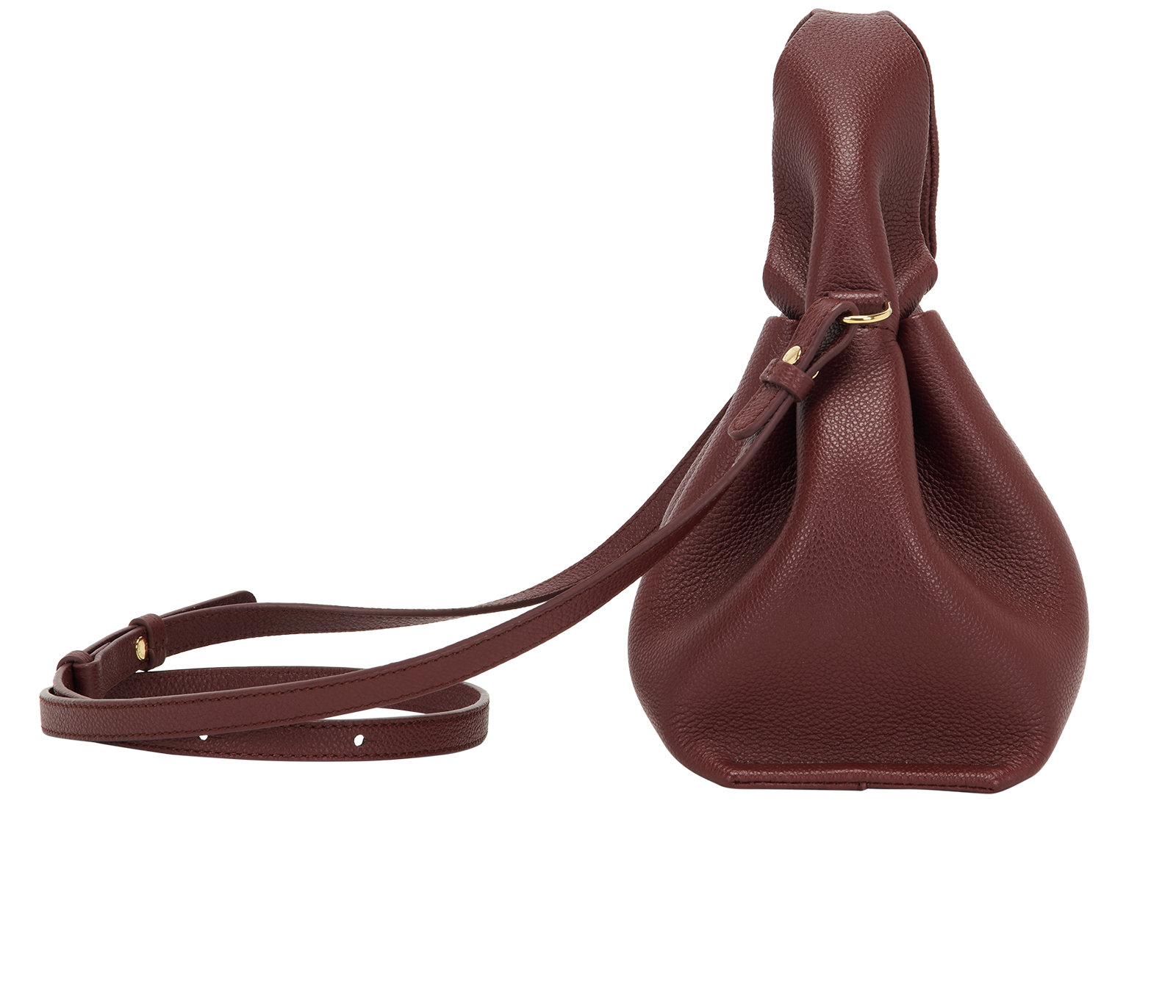 Mini Numero Neuf, &pound;275, Handbags, Burgundy, Leather, Side view